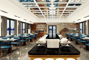 Leona 5 stars cruise explores Ha Long Bay extremely safely