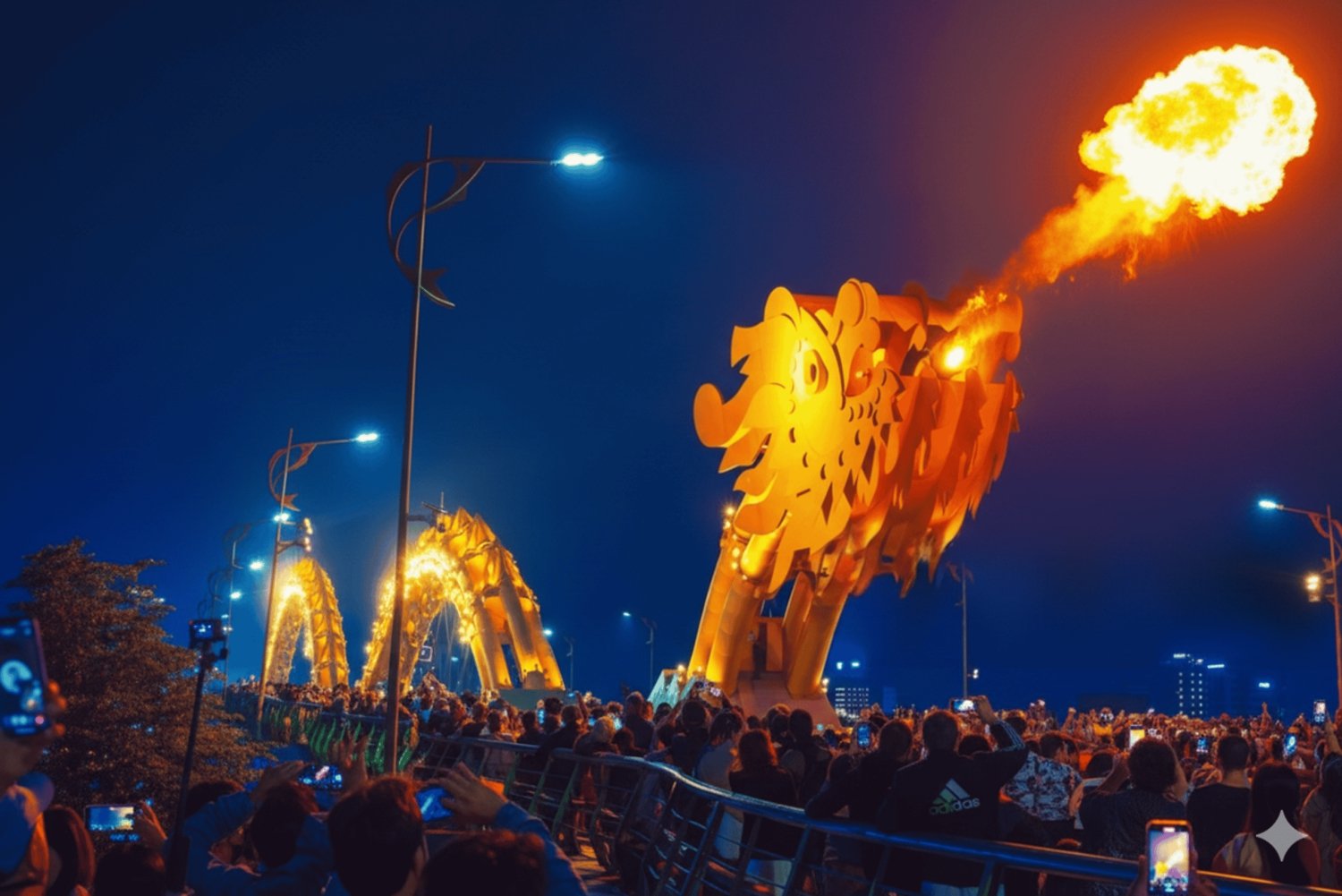 Linh Ung Pagoda & Marble Moutain Cave with Dragon Fire Show