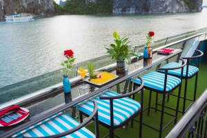 Baia di Ha Long: Crociera di lusso di un giorno, grotte, kayak e pranzo a buffet