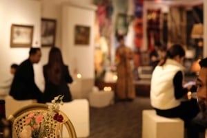 ミモザギャラリー入場チケット（ドリンク＆ペストリー付き）をご利用ください