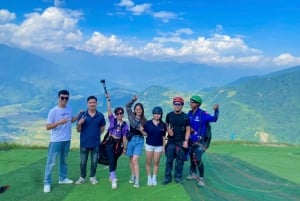 Aventura de parapente em Mu Cang Chai - Voa sobre um local panorâmico