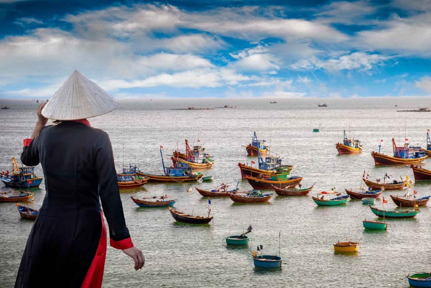 Mui Ne: Jeep-tur vid soluppgång och solnedgång med röda sanddyner