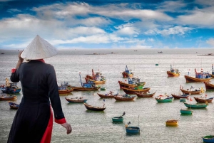 Mui Ne: Jeep-tur vid soluppgång och solnedgång med röda sanddyner