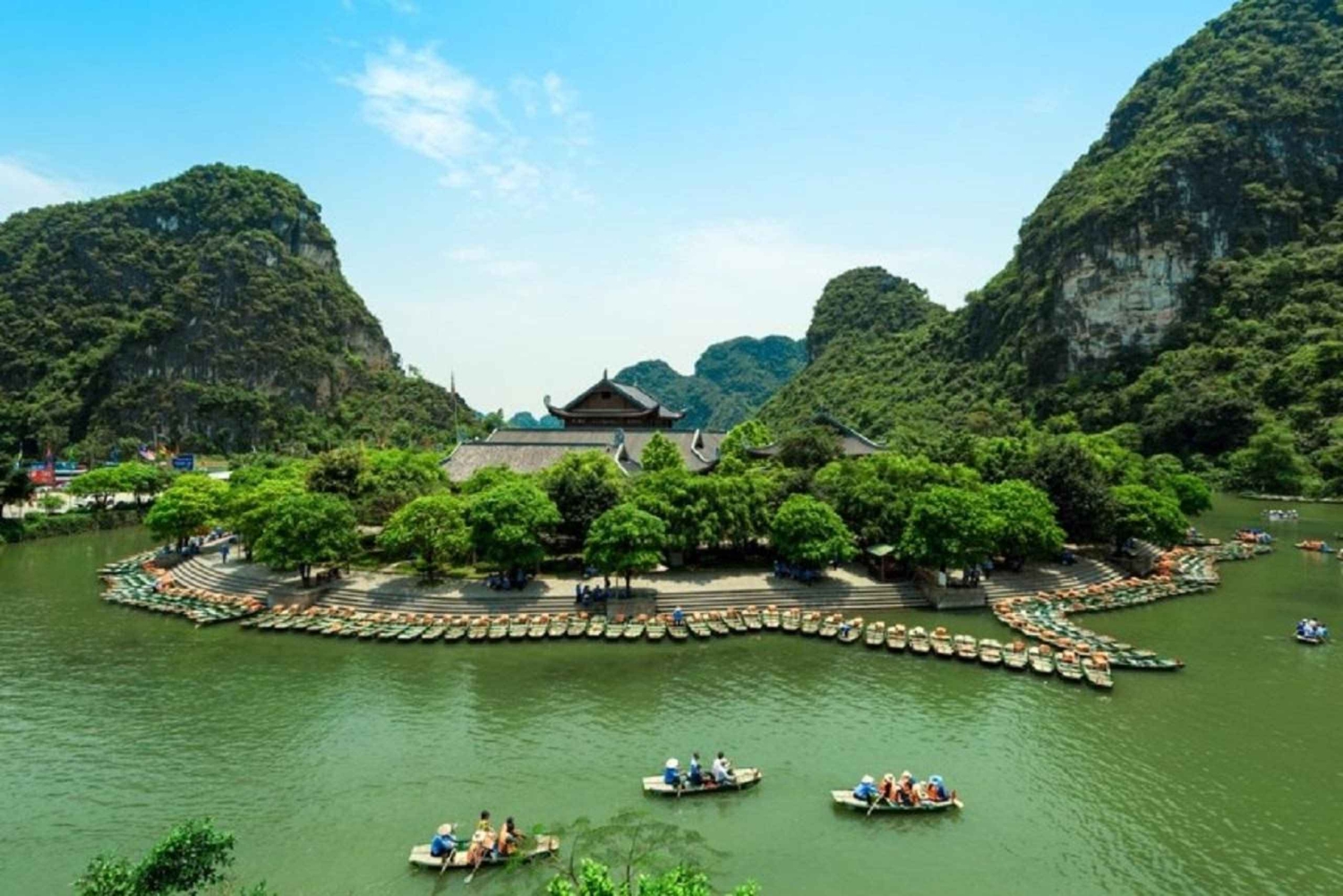 Ninh Binh 2-dagersomvisning: Trang An, Mua-grotten og bungalowopphold