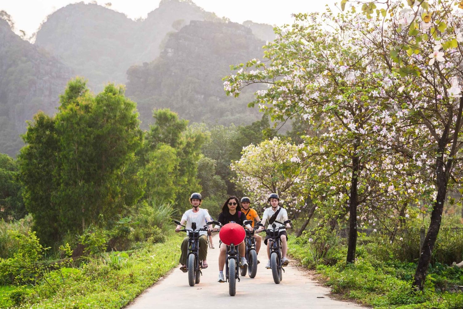 Excursión en bicicleta eléctrica por Ninh Binh - Tam Coc Pedal & Paddle