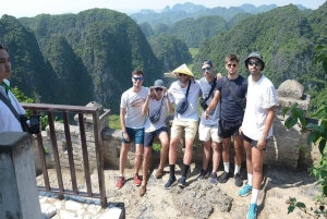 Excursão guiada de meio dia em Ninh Binh: Passeio de barco em Trang An, Caverna Mua