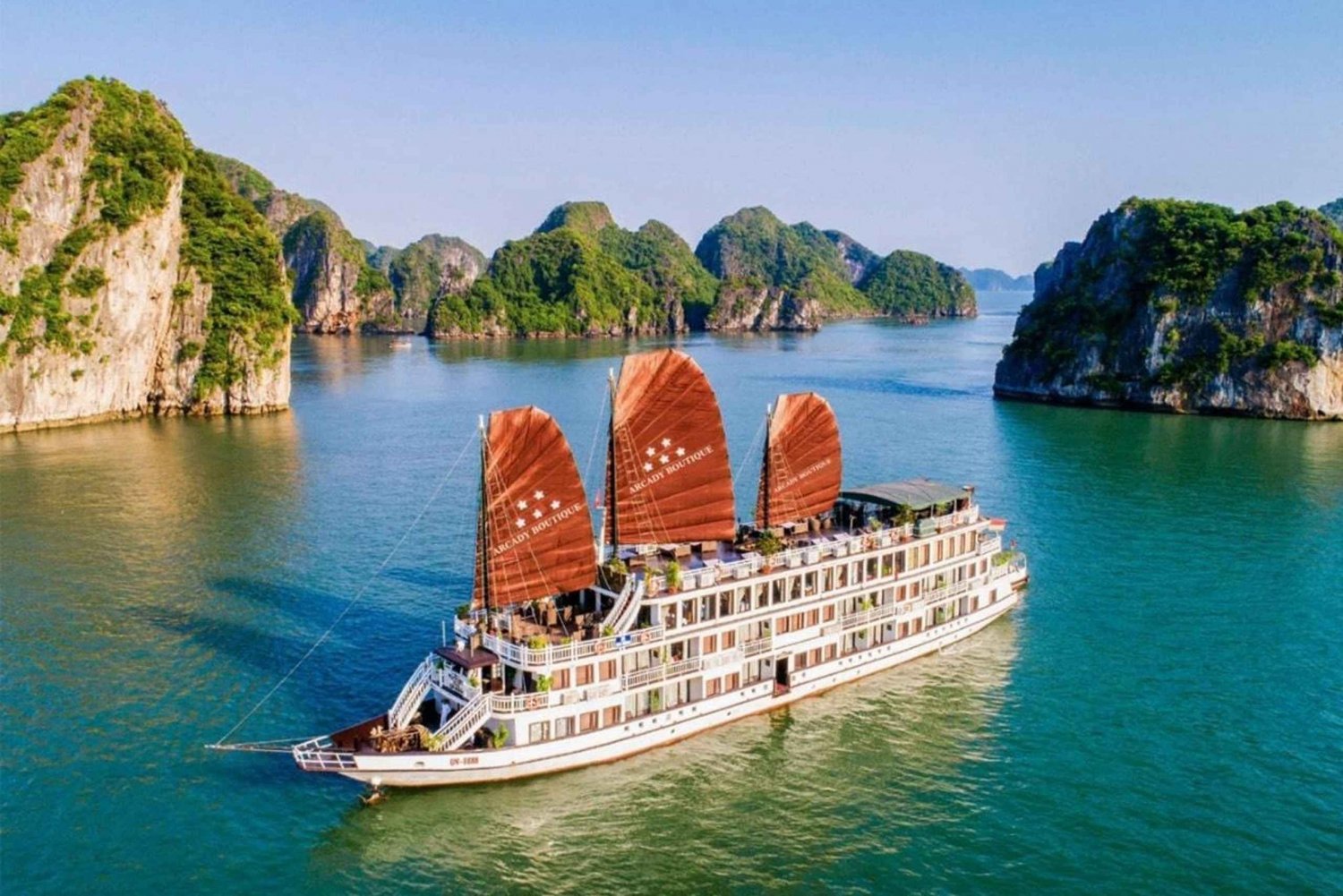 3D2N Ninh Binh Baía de Halong num cruzeiro Arcady de 5 estrelas