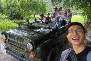 Ninh Binh Jeep Tours fra Hanoi: Jeep + båt + dagligliv