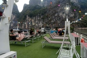 Übernachtung auf einer luxuriösen 5-Sterne-Kreuzfahrt in der Halong-Bucht mit Vollverpflegung