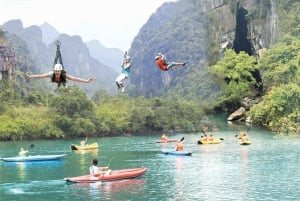 Phong Nha : Exploration en zipline de la grotte sombre et de la grotte du paradis