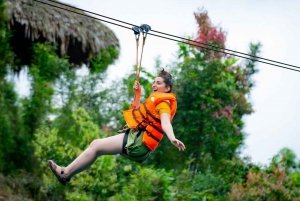 Phong Nha : Exploration en zipline de la grotte sombre et de la grotte du paradis