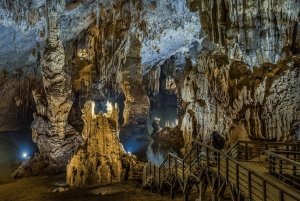 Aventura de um dia inteiro na Gruta do Paraíso e na Gruta de Phong Nha