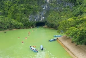Aventura de um dia inteiro na Gruta do Paraíso e na Gruta de Phong Nha