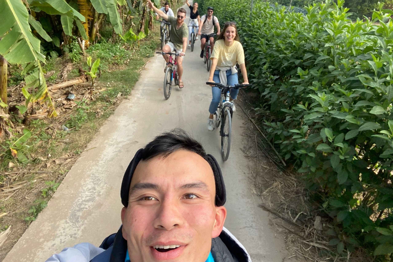 Pedaling Through Hanoi's Hidden Gems and Banana Island in Vietnam