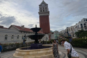 Phu Quoc-tur med kabelbane, Symphony og Kiss of the Sea-show