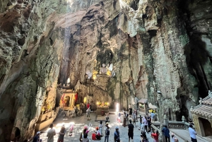 Hoi An : Visite privée des montagnes de marbre et des collines de Ba Na