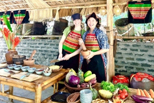 Pu Luong : pont de bambou, cours de cuisine et balade en charrette