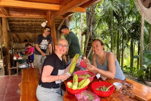 Pu Luong : pont de bambou, cours de cuisine et balade en charrette