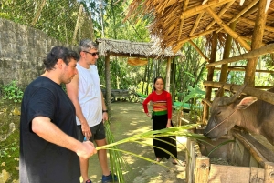Pu Luong : pont de bambou, cours de cuisine et balade en charrette