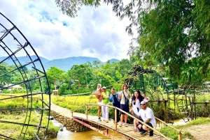Pu Luong : pont de bambou, cours de cuisine et balade en charrette