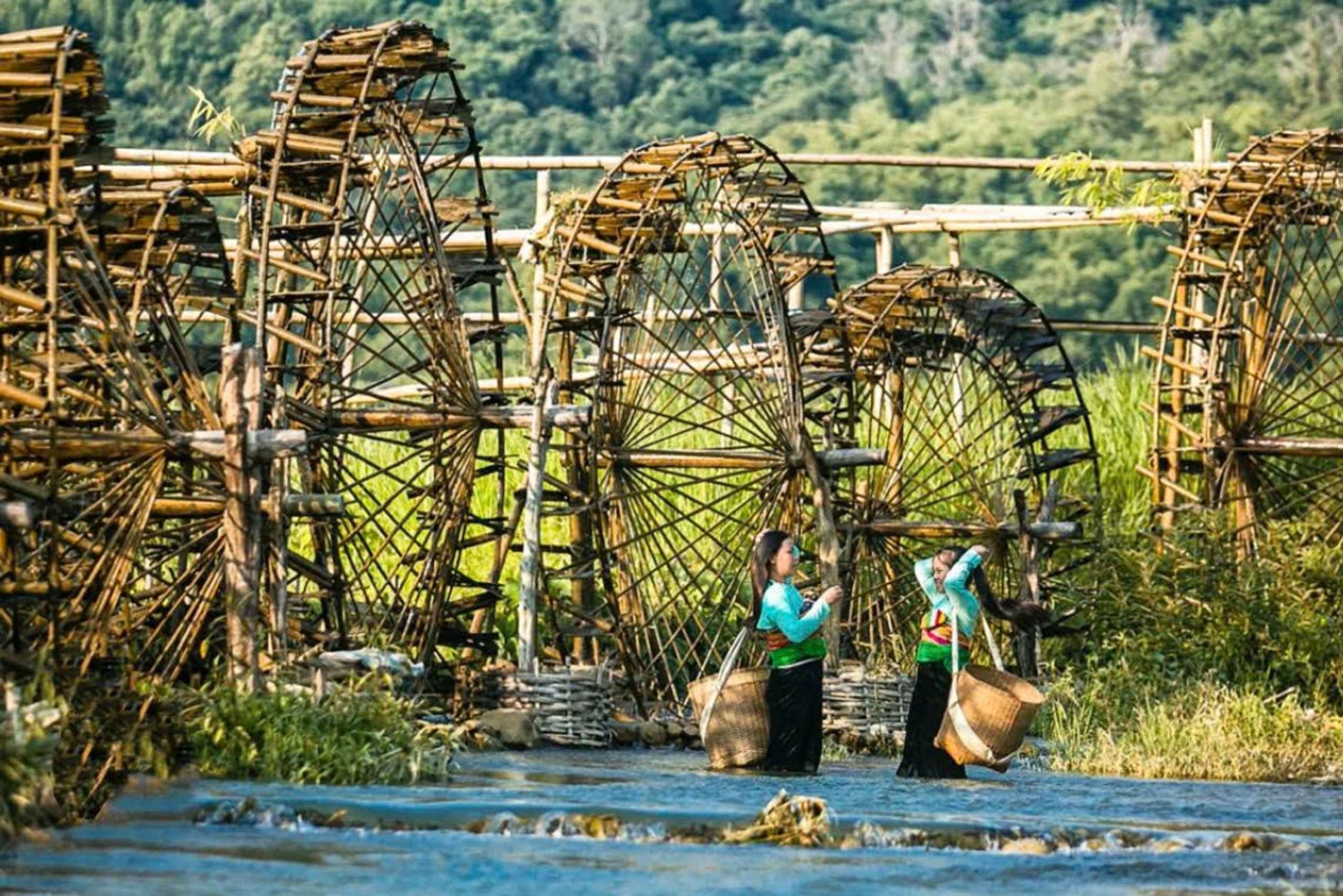 Réserve naturelle de Pu Luong, village de randonnée, visite d'une maison locale