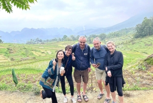 Pu Luong: dagstur til silkelandsby, Hieu-fossen og rafting