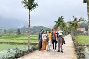 Pu Luong: dagstur til silkelandsby, Hieu-fossen og rafting