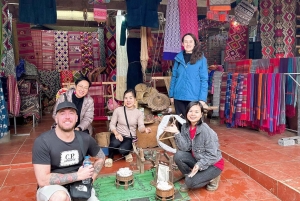 Pu Luong: dagstur til silkelandsby, Hieu-fossen og rafting