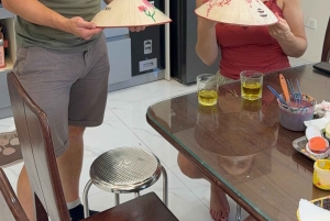 Aldeia de incenso de Quang Phu Cau, artigos de laca, passeio de pintura de chapéus