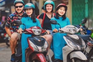 Saigon: Michelin Guide Food Tour with Ao Dai Female Riders