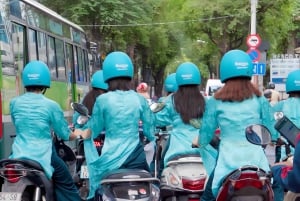 Saigon: Michelin Guide Food Tour with Ao Dai Female Riders