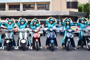 Saigon: Michelin Guide Food Tour with Ao Dai Female Riders