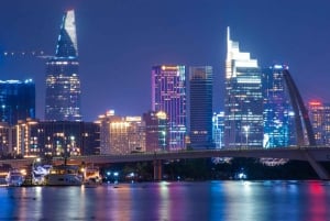 Saigon Night Tour: Street Food, Water Bus, Skyline Coffee