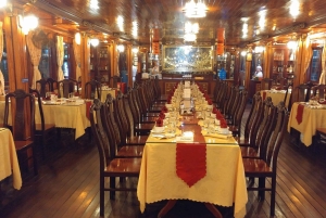 Saigon: Private table on board in a Luxury Cruise
