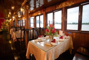 Saigon: Private table on board in a Luxury Cruise