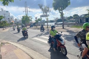 Saigon unseen city day time and local food by scooter
