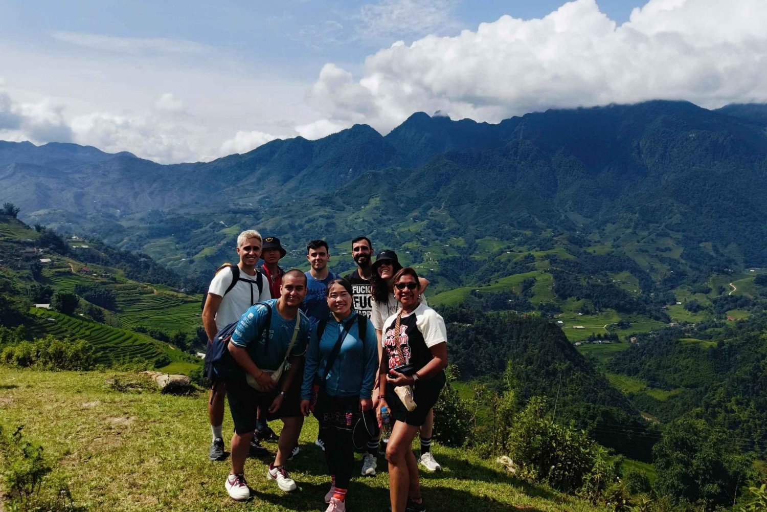 SAPA 1 ДЕНЬ - Трек с видом на горы и деревни - Длинный поход