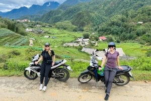 Sapa: Motorcykeltur 1-dags guidet tur Besøg vandfald og lokale landsbyer