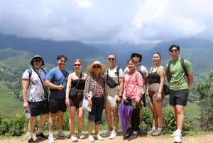 Sapa: Trekking da Y Linh Ho a Ta Van con terrazze di riso e H'Mong