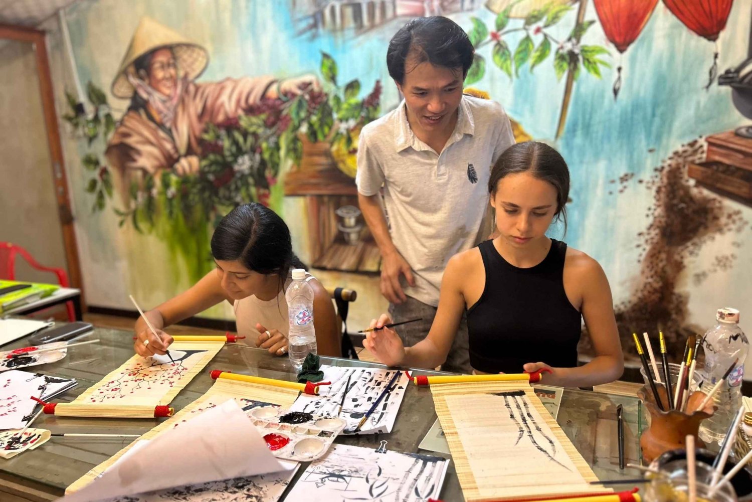 Traditional Painting on Bamboo script class