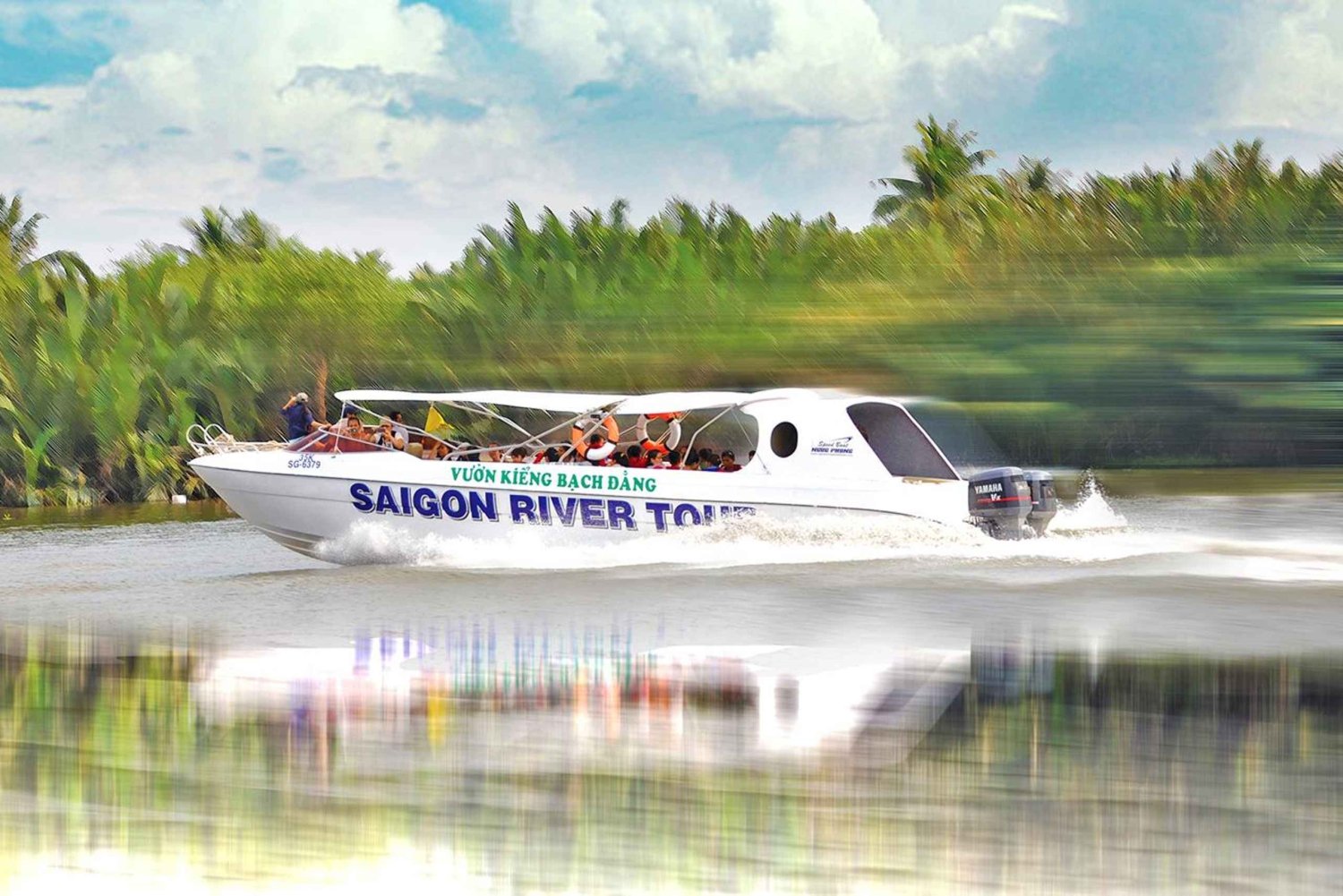 VIP-Tour von Ho-Chi-Minh-Stadt zu den Tunneln von Củ Chi mit dem Schnellboot