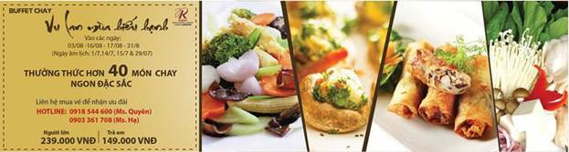 Buffet Chay at Kimdo Royal Hotel Saigon