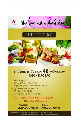 Buffet Chay at Kimdo Royal Hotel Saigon