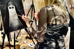 Halloween Painting Party with Wine in Warsaw!
