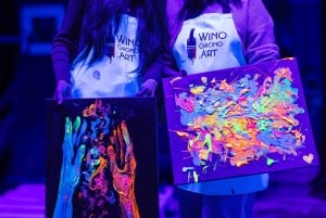 Neon Paint - Painting and Wine in the Dark in Warsaw