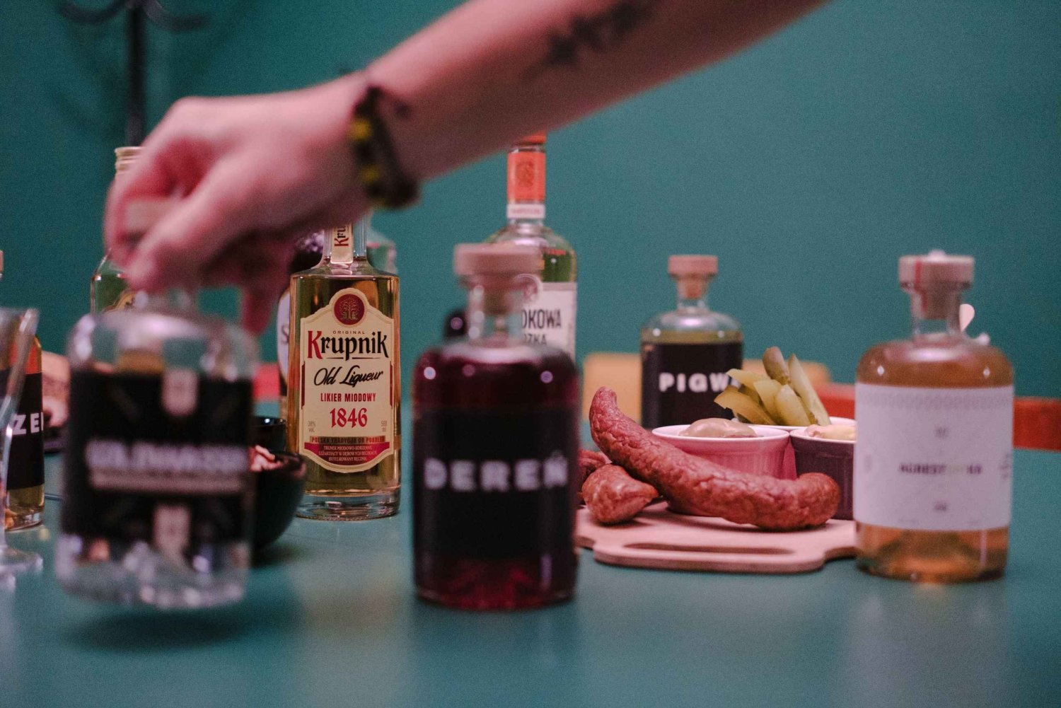 Vodka tasting in a hidden bar