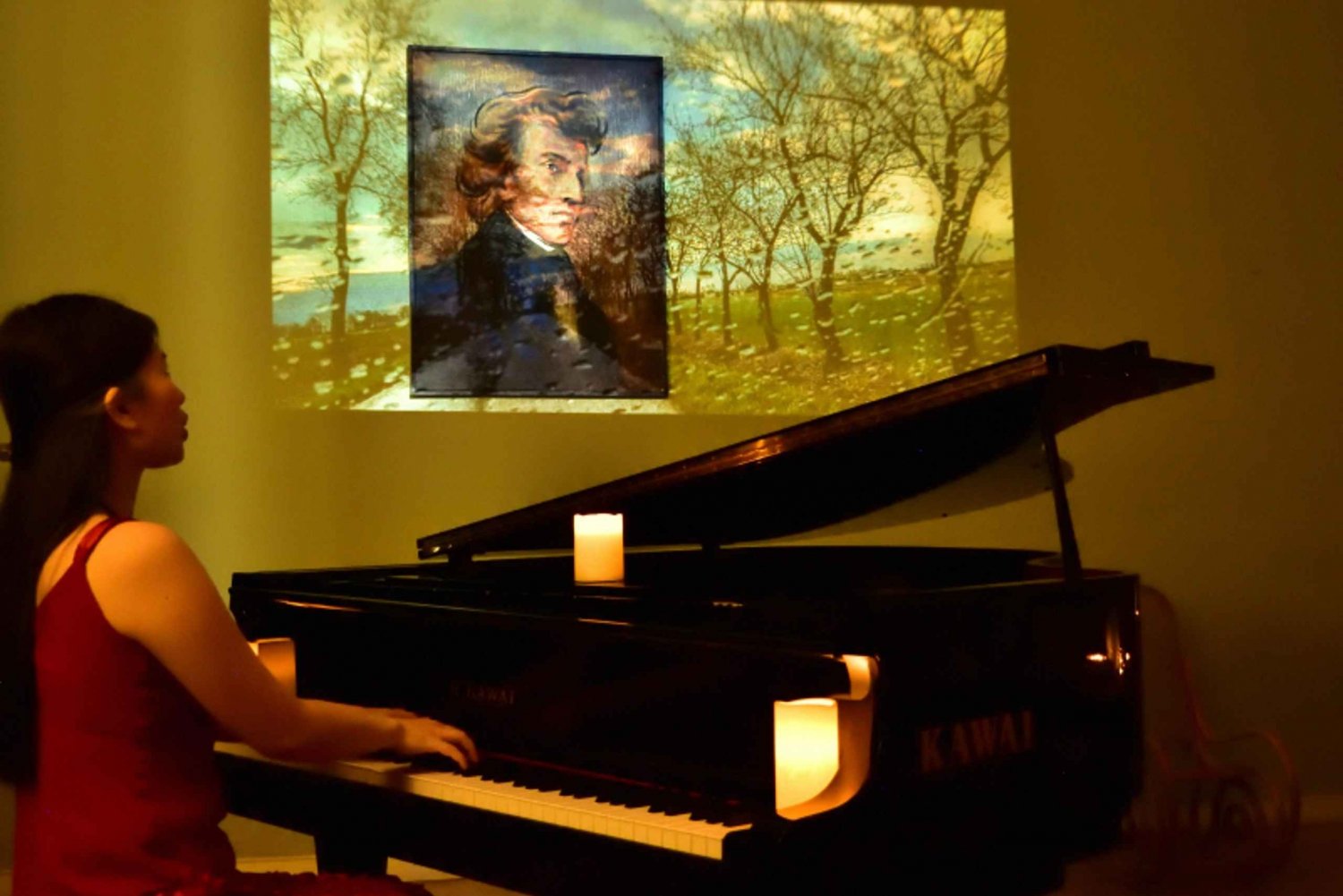 Konsert i Warszawa: Chopin - Målat av levande ljus med vin