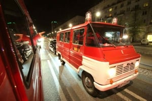 Warschau: Avondtour geschiedenis en kroegen met een retro minibus