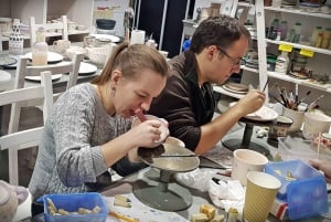 Varsovie : Atelier de décoration de poterie