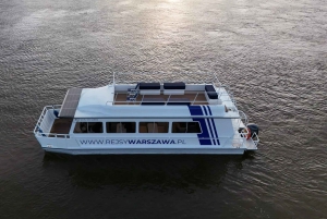 Warszawa: Privat flodkrydstogt med snacks og drikkevarer